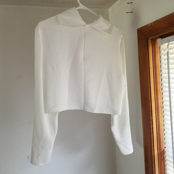 Aritzia Babaton Crop Long Sleeve Blouse - Picture 2 of 10